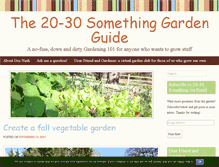 Tablet Screenshot of 20-30somethinggardenguide.com